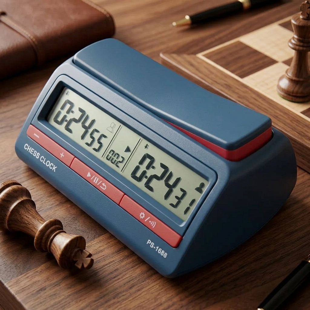 Orologio scacchi digitale con 42 modalità di gioco
