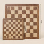 Scacchiera in legno d'acero con cassetto